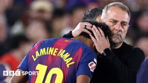 Read more about the article Barcelona 1-0 Celta Vigo: Lamine Yamal injures himself scoring penalty
