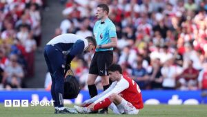 Read more about the article Kai Havertz injury: Arsenal expect forward to play a part in title run-in despite upper leg issue