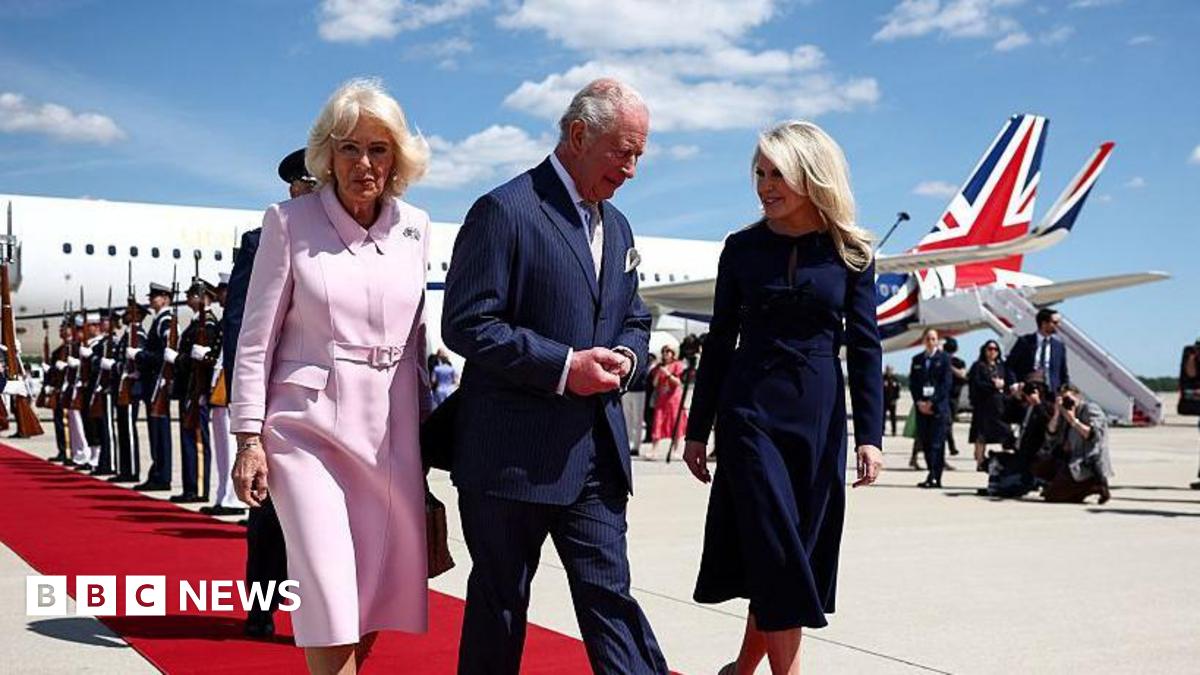 Read more about the article King Charles and Queen Camilla arrive in US for Trump state visit – watch live