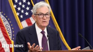 Read more about the article Live: Jerome Powell delivers likely final speech as Fed chairman as rates hold