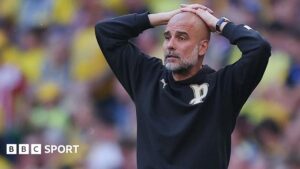 Read more about the article Man City fixtures: Pep Guardiola’s side face pile-up in May