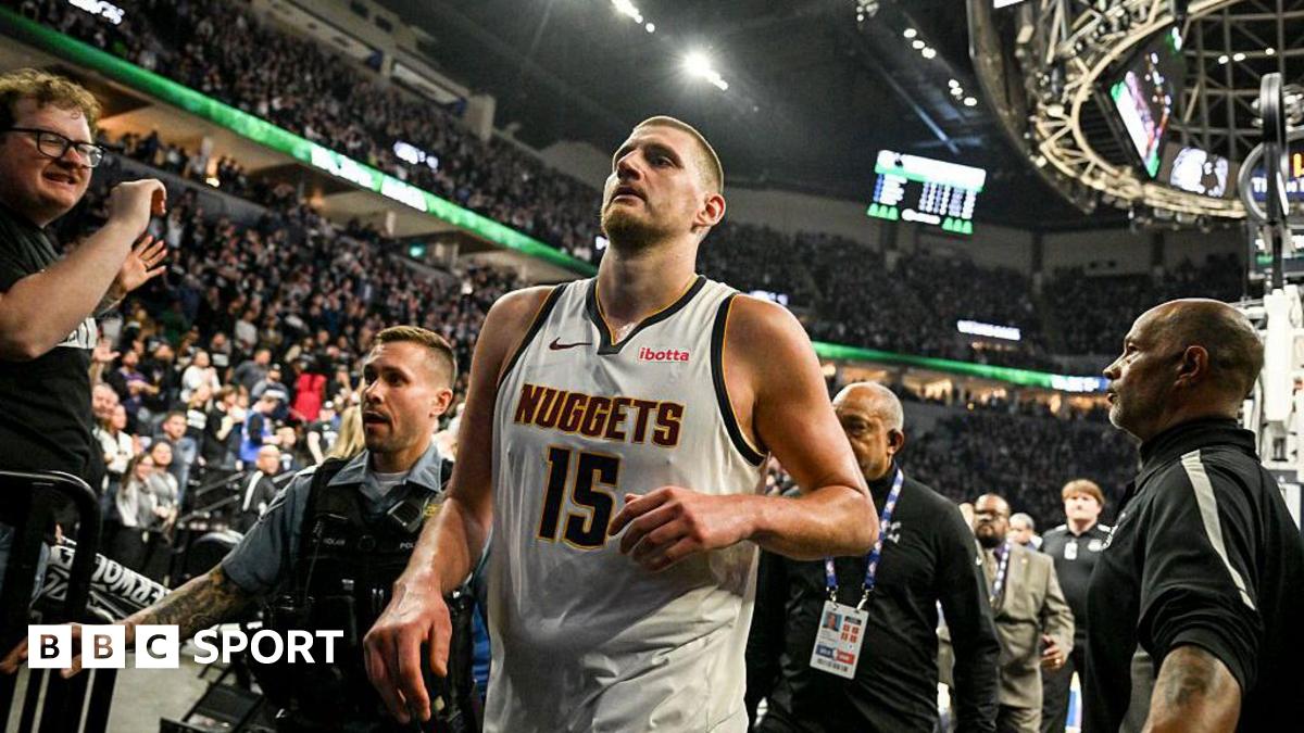 Read more about the article NBA play-offs: Nikola Jokic ejected after scuffle in Minnesota Timberwolves win over Denver Nuggets