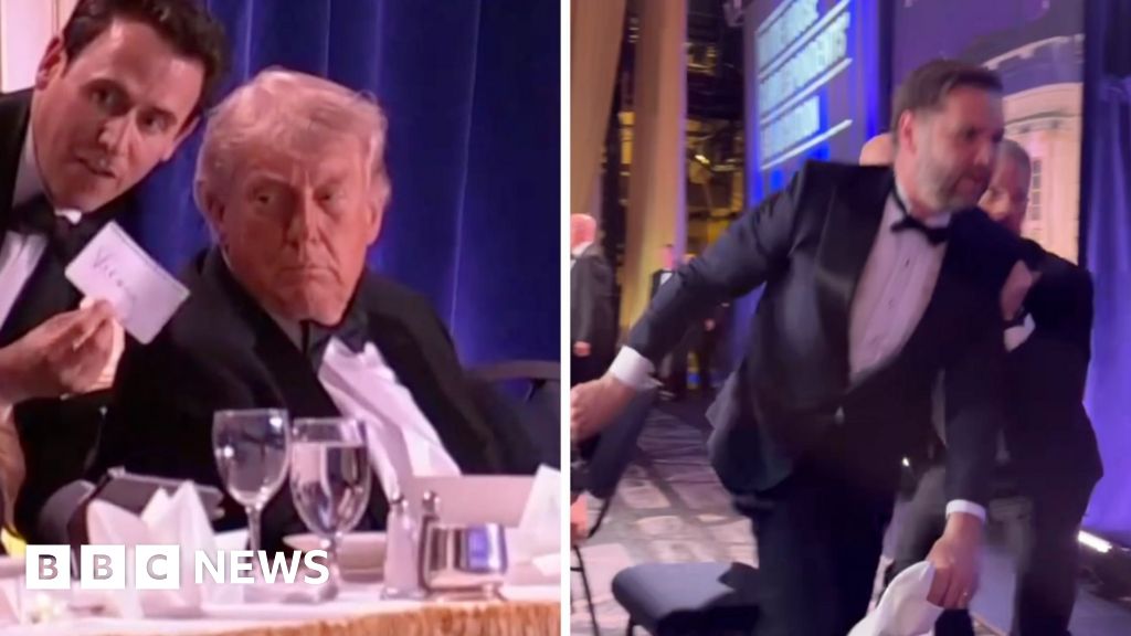 Read more about the article Watch: How gunfire sparked chaos at Trump press dinner