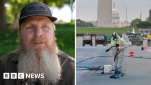Read more about the article Americans react to Lincoln Memorial Reflecting Pool makeover