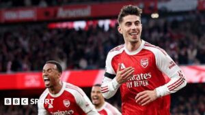 Read more about the article Arsenal 1-0 Burnley: Mikel Arteta’s men close in on Premier League title after Kai Havertz winner