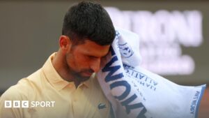 Read more about the article Italian Open: Novak Djokovic beaten by qualifier Dino Prizmic on return to action