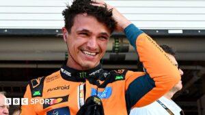 Read more about the article Miami Grand Prix: Lando Norris on pole for sprint race ahead of Kimi Antonelli