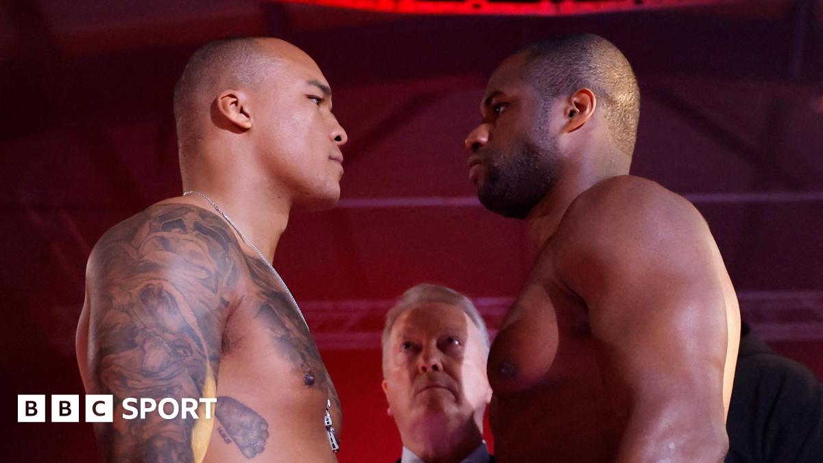 Read more about the article Wardley vs Dubois: Daniel Dubois weighs in at career-heavy 18st for Fabio Wardley fight
