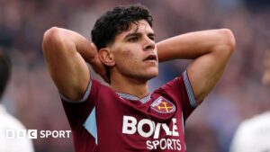 Read more about the article West Ham move closer to relegation as survival chances cut to 12%
