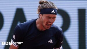 Read more about the article French Open 2026 results: Alexander Zverev beats Jakub Mensik to reach fourth Grand Slam final
