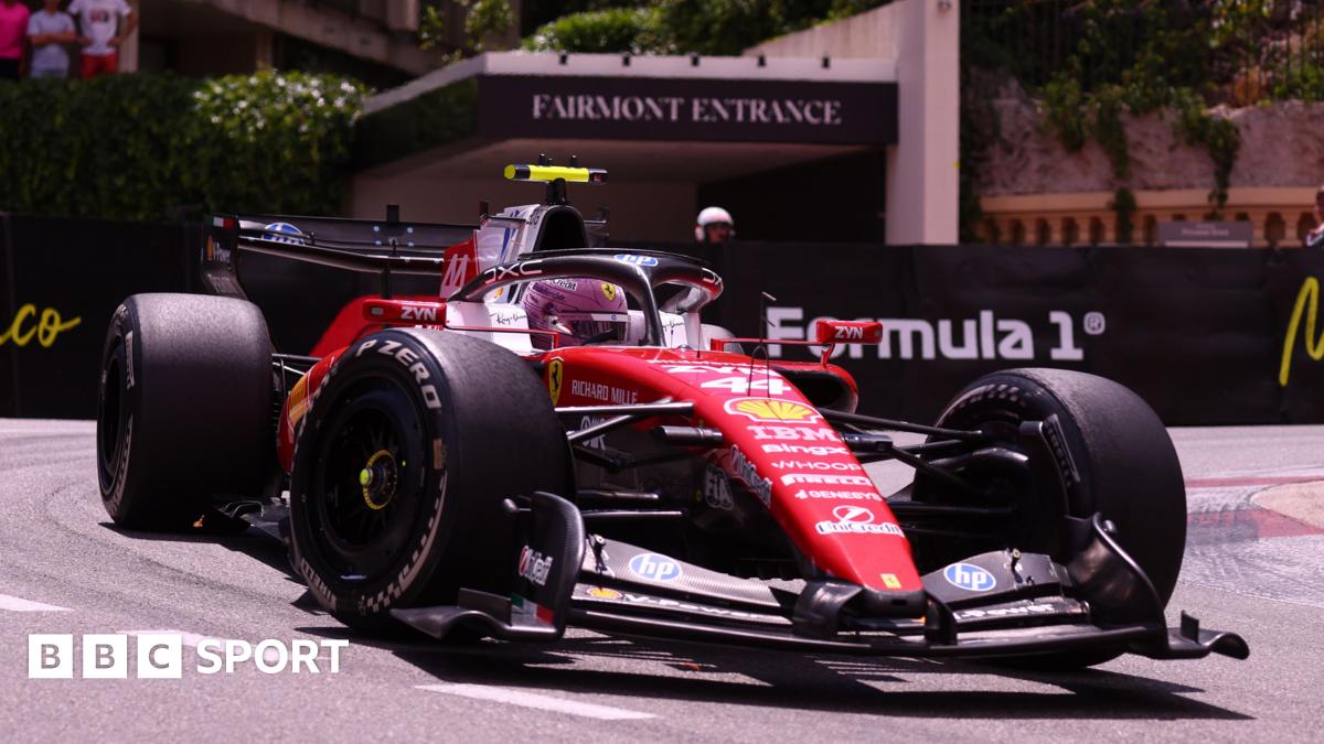 Read more about the article Monaco Grand Prix: Lewis Hamilton heads Charles Leclerc as Ferrari dominate Friday practice
